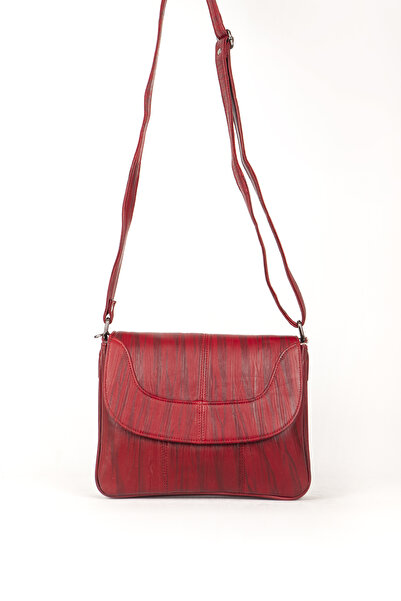 Dericlub 2034L Real Leather Women's Crossbody Bag Ök.Burgundy