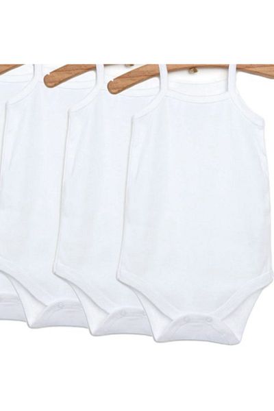 For My Baby 5-Piece White Unisex Body - with Rope Strap