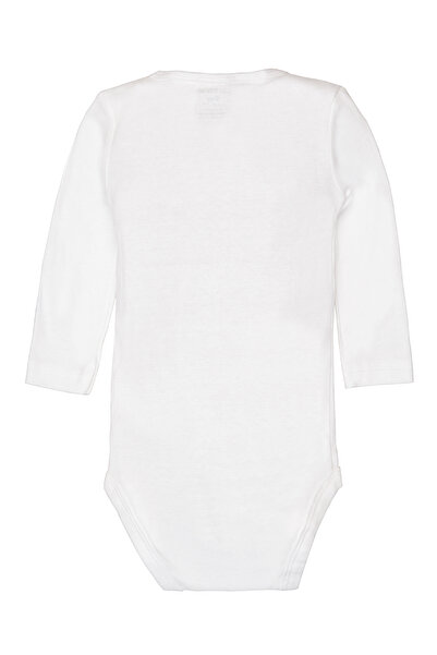 Carter's White Baby Body Set - 4 Pack, Long Sleeve