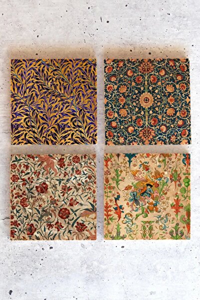 HEDİYEDİYE طقم زهور مكون من 4 قطع - كوب حجري وقاعدة Cicek01