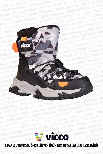Vicco Alesta Model Lightweight Orthopedic Boy Black Boots