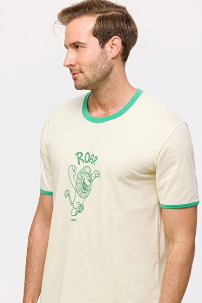 Woody Men's Pajamas-Psu - 131-Ecru