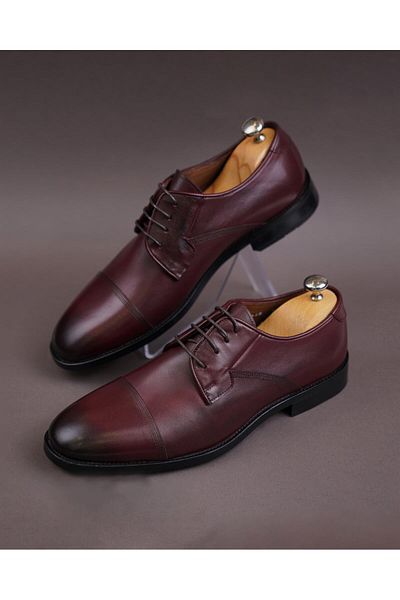 TerziAdemAltun Pantofi barbati din piele interior exterior stil italian visiniu T10082