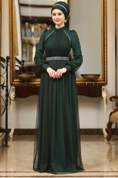 Esilanur Rochie de seara islamica legendara Emerald