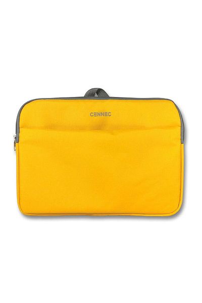 ÜMİT ÇANTA Cennec Horizontal Mustard 15.6 inch compatibil pentru laptop/notebook și servietă pentru femei