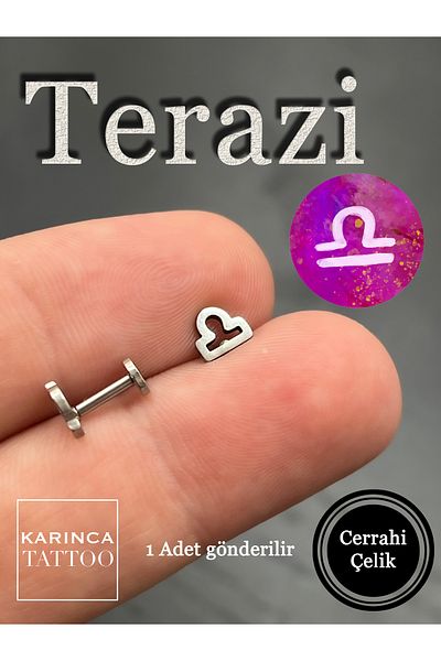 Karınca Piercing Zodiac Symbols Zodiac Ear Tragus Helix Cartilage Piercing Earring