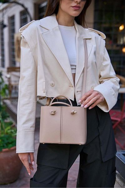 Madamra Mink Damen Hand- und Schultertasche mit Spitzendetail