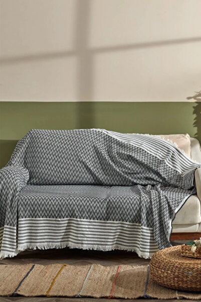 Bella Home غطاء أريكة من القطن الفاخر