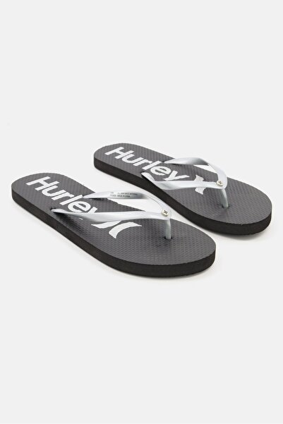 Hurley شبشب نسائي مفتوح من الأعلى، أسود