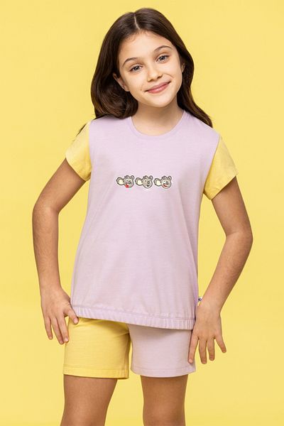 Woody 2-8 Years Girl's Pajamas-Bst - 313-Lilac