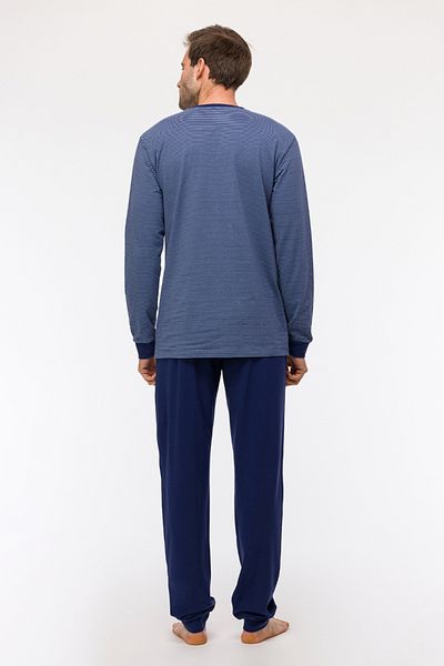 Woody 2-8 Years Boy's Pajamas - 904-Striped Blue Qtr