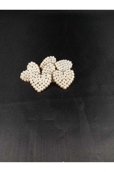 KULMAÇ AKSESUAR 6-Piece Series Heart and Pearl Button