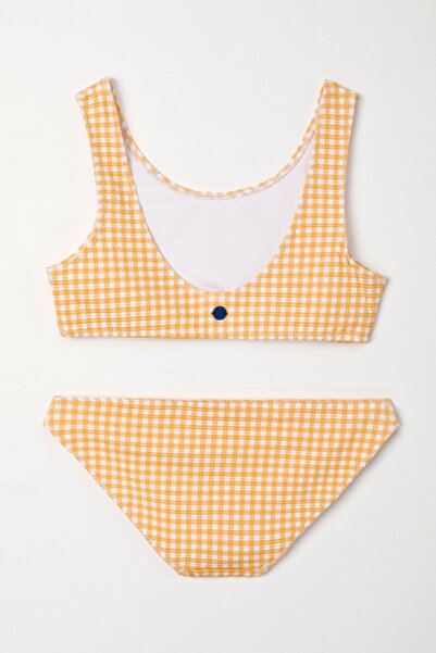 Woody 10-16 Years Old Girl's Upf50+ Protected Bikini-Yab - 946-Pötikare Ecru