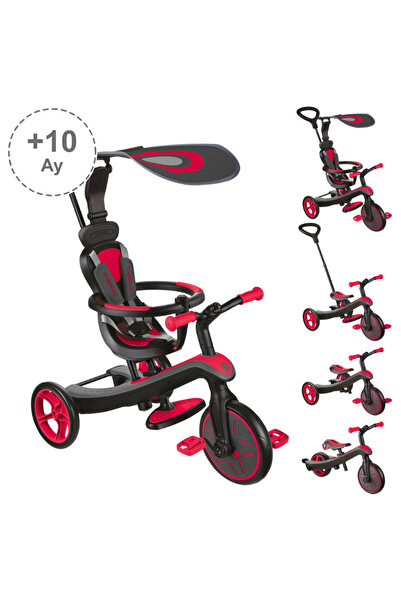 Globber Explorer 4in1 Bisiklet - Kırmızı