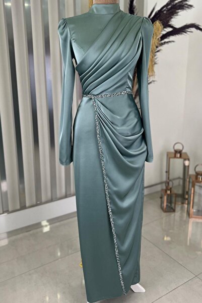 Esilanur Sare Tesettür Abiye Mint