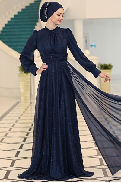 Esilanur Kübra Tesettür Abiye Lacivert