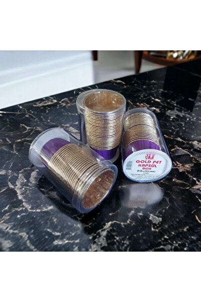 BENS Pack of 25 Purple Acetate Gold Pet Capsules - 50X39