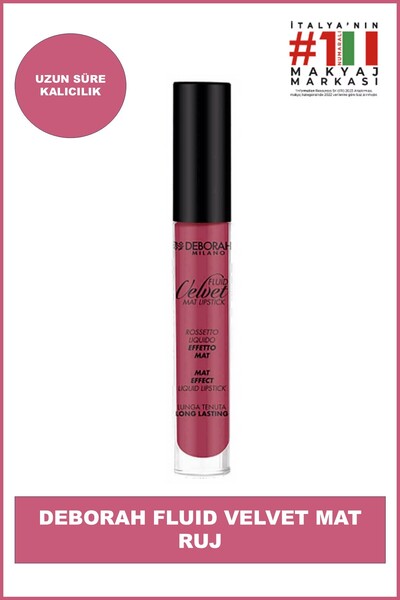 Deborah Fluid Velvet Mat Ruj No: 15