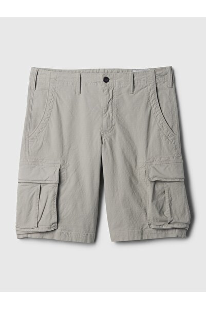 GAP Erkek Gri 11" Relaxed Kargo Şort