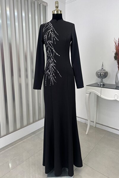 Esilanur Bahar Tesettür Abiye Siyah