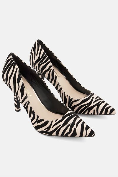 Kenneth Cole Women Medium Animal Print Pumps, Black