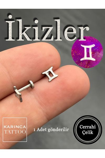 Karınca Piercing Zodiac Symbols Zodiac Ear Tragus Helix Cartilage Piercing Earring