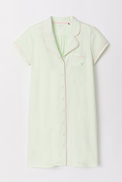 Woody Cămașă de noapte pentru femei Nıs - 706-Verde mentă
