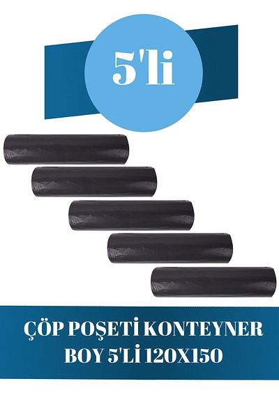 Rulopak 50 Pieces of 5 Container Size Garbage Bags