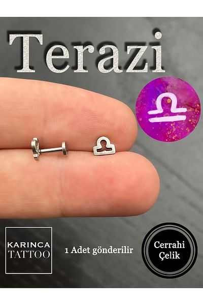 Karınca Piercing Zodiac Symbols Zodiac Ear Tragus Helix Cartilage Piercing Earring