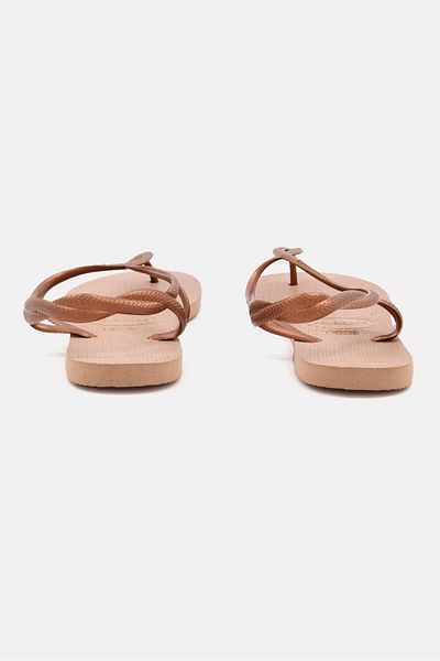 Havaianas حذاء نسائي سهل الارتداء من طراز 2 لونا، باللون الذهبي الوردي