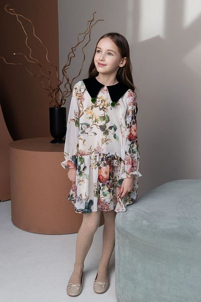 HAUSEkids 4-12 Years Special Design Flower Girl's Dress - Petrol Green