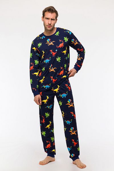 Woody Πιτζάμες για αγόρι 2-8 ετών-Plc - 914-Dinosaur Printed Navy Blue
