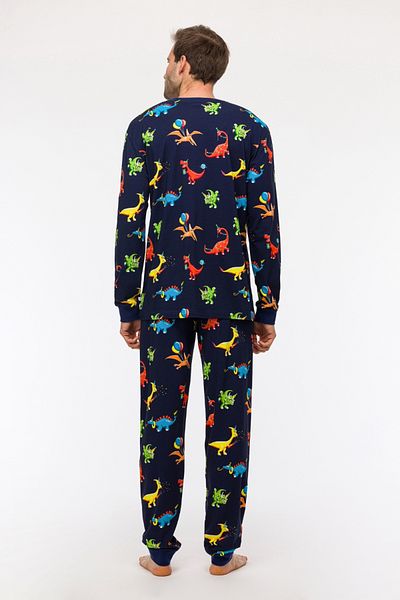 Woody Πιτζάμες για αγόρι 2-8 ετών-Plc - 914-Dinosaur Printed Navy Blue