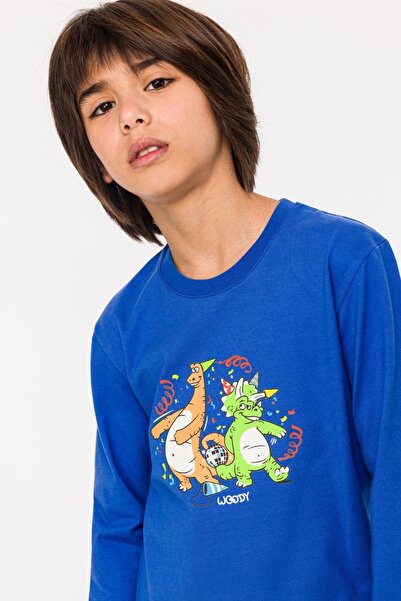 Woody Pijamale pentru băieți 2-8 ani-Pls - 875-Albastru