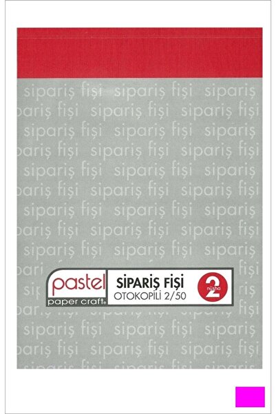 Pastel Sipariş Fişi 14x20 Cm Boyutlarında A5 Otokopili 2 Nüsha 50 Asıl 50 Sur...