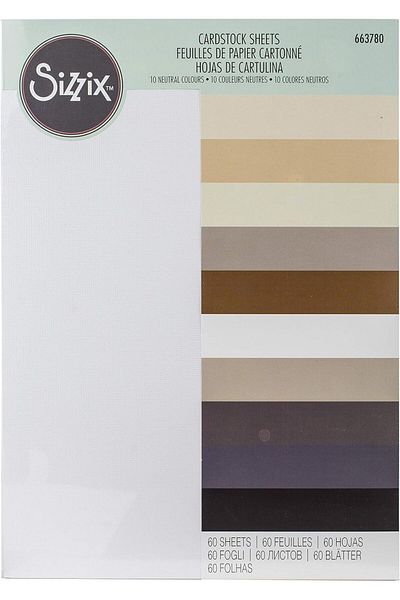 STOREMAX Jvnnshop Surfacez Cardboard Sheets A4 60 Pieces (10 Neutral Colors) 646268