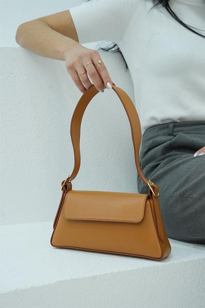 Madamra Karamel Women's Simple Design Covered Shoulder Bag