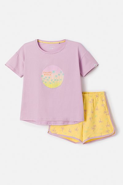 Woody 10-16 Years Girl's Pajamas-Ypd - 313-Lilac