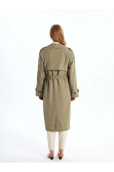 LC Waikiki Trenci pentru femei LCW Vision Khaki Jacket Guler