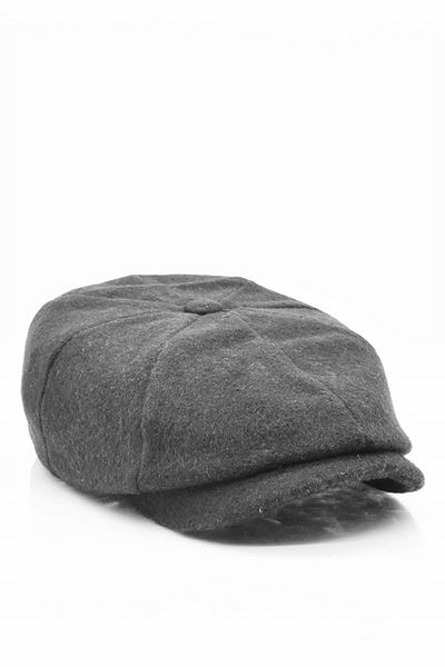 Külah Peaky Cap - Italian Wool Hat, Anthracite