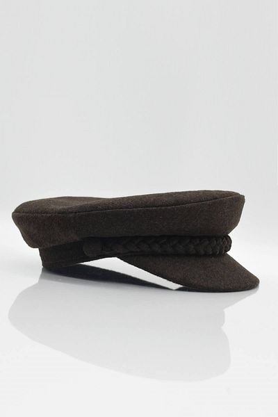 Külah Men's Stamp Captain Hat - Brown