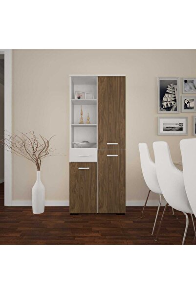 Modilayn CEVHER BANYO Çok Amaçlı Banyo Dolabı, Ceviz Beyaz