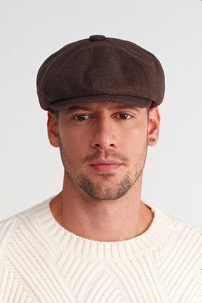 Külah Men's Brown Cap Baretta Blinders Hat