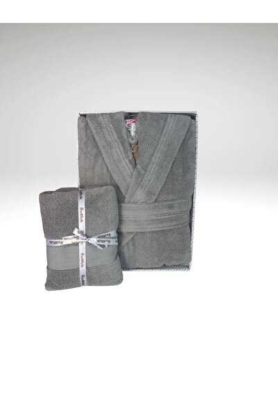 Özdilek EKSTRA KALIN KAPÜŞONLU BORNOZ + HAVLU SETI