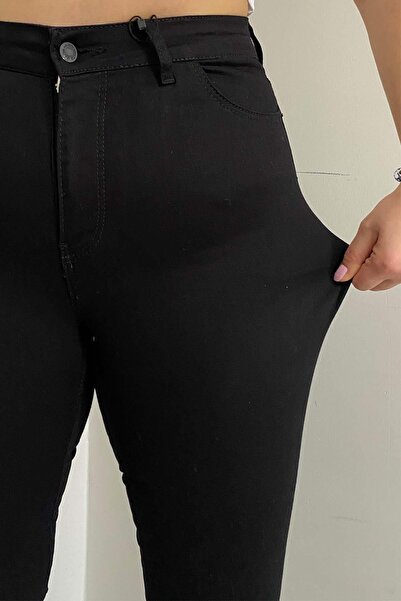 İstangül Butik Španělské džíny s nohavicí z Lycry velké velikosti