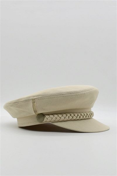 Külah Beige Men's Driver Cap - Flat Cap Captain Hat