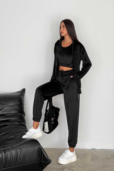 İstangül Butik Βελούδινο Σετ Angelica 3 τεμαχίων