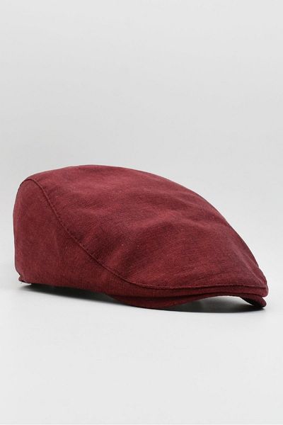 Külah قبعة صيفية للرجال من Scottish Cap-Claret Red