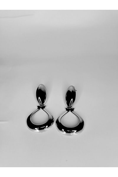Marlenka Steel Plate Drop Earrings