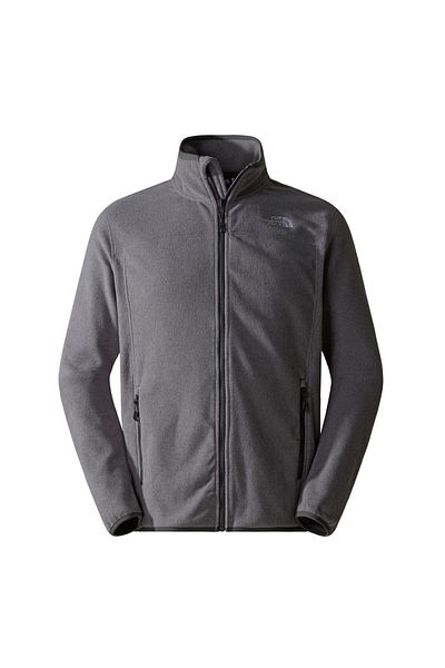 THE NORTH FACE صوف رجالي - M 100 جليدي، سحاب كامل، رمادي-xs